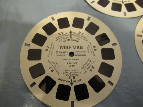 gaf J30 Wolf Man Wolfman Classic Monster Tales view-master 3 Reels Packet - Picture 3 of 8