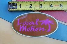 LOCAL MOTION Surfboards Neon Pink Hawaii Aloha 80's Vintage Surfing STICKER