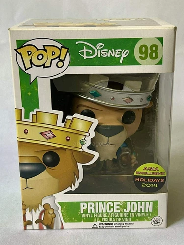 Funko POP Disney 98 PRINCE JOHN  Asia Holidays Exclusive 2014 Vaulted
