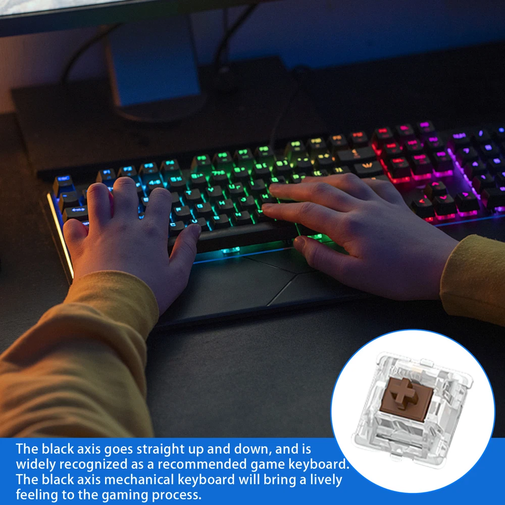 30Pcs Mechanical Keyboard Replacement Switches for DIY Keyboard Customization and Key Switch Axis Upgrade
