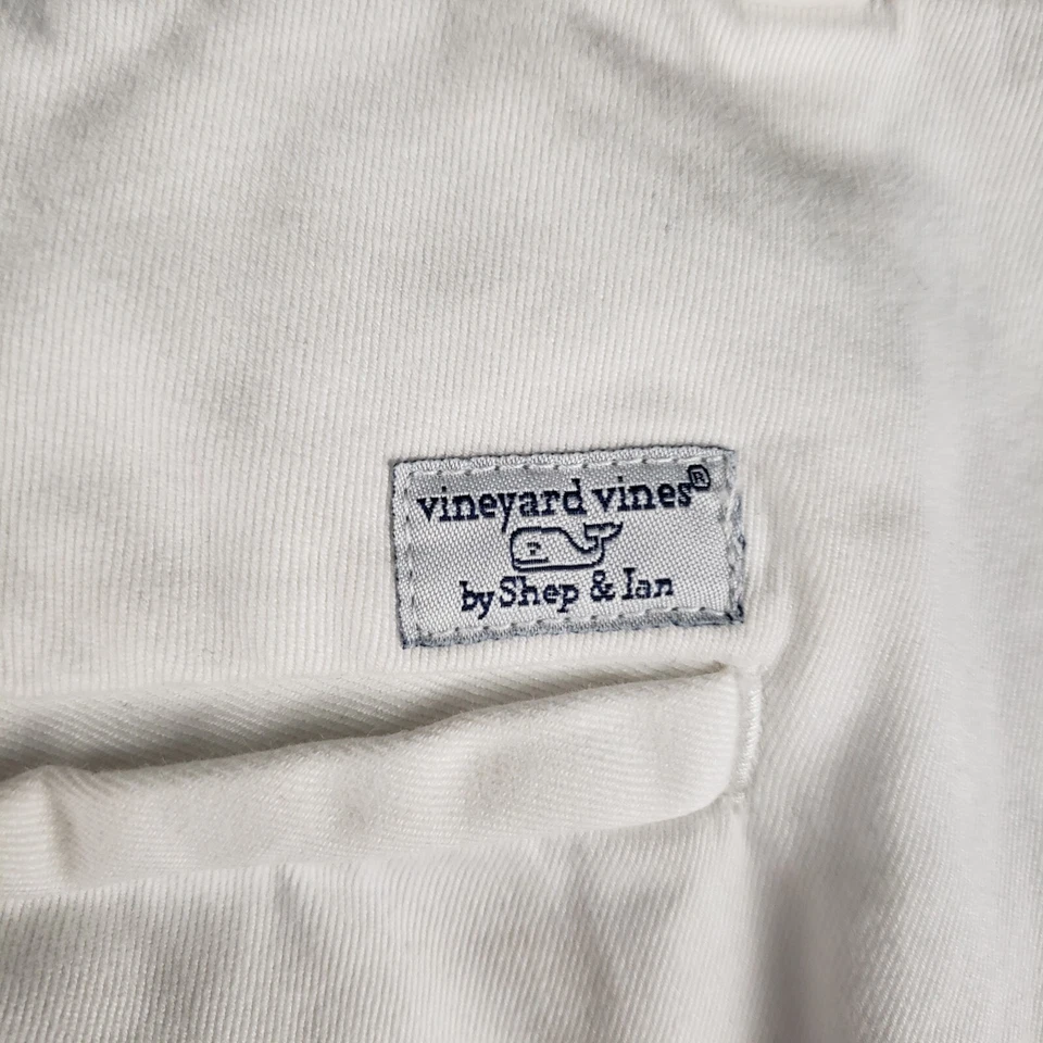 Vineyard Vines Pants Womens 32x32 White Flare Mid Rise Coastal Beach Career - Image 4 of 4