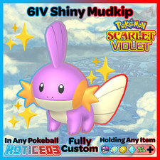 ✨ SHINY 6IV MUDKIP ✨ Pokemon SCARLET and VIOLET - Indigo Disk Hoenn Starter