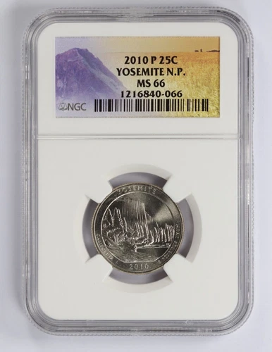 2010 P Yosemite NP Quarter NGC MS66