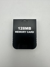 128MB 2043 Blocks Memory Card for Nintendo Gamecube  Wii Black Tested WORKS
