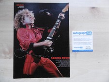 Sammy Hagar "Van Halen" autograph signed A4 magazine image ACOA