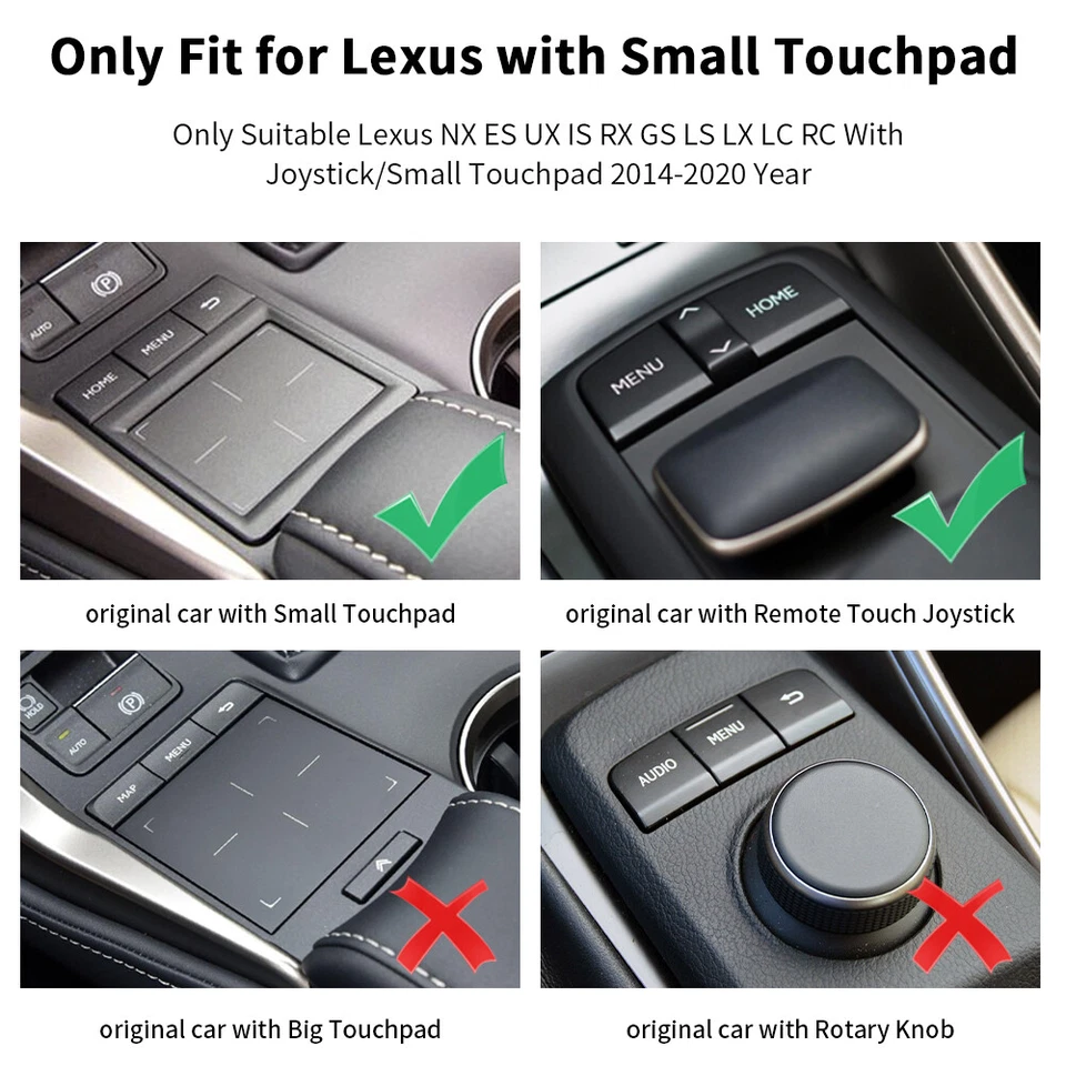 Road Top Wireless Carplay Retrofit Kit Decoder For Lexus NX RX ES GS RC LS LX IS - Изображение 3 из 4