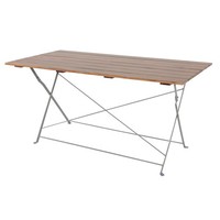 Klapptisch Biergarten Tisch Gartentisch Esstisch Klappbar Akazie Stahl 120X60Cm