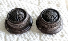 2 Vintage Wooden Wood Radio Knobs 2 Vintage Wooden Wood Radio Knobs