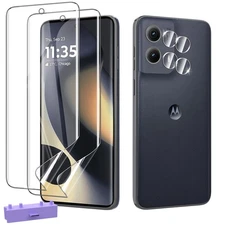 Anoowkoa 2 Pack Screen Protectors for Moto Edge 2024 TPU Soft FlexibleNot Gla...