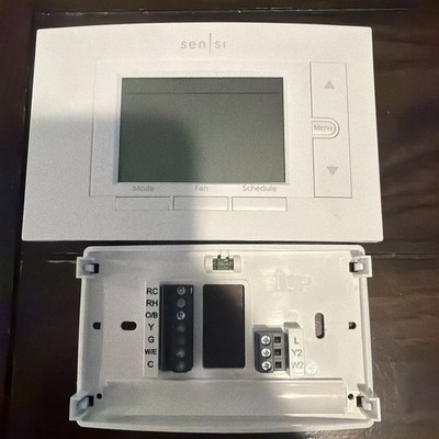 Sensi ST55 Smart Programmable Wi-Fi Thermostat White Digital Display