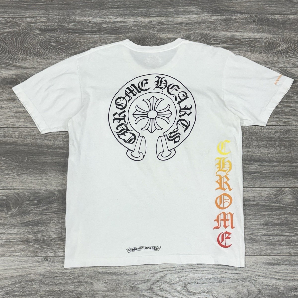Size Large - Chrome Hearts Gradient Logo T-Shirt ' White ' | GREAT
