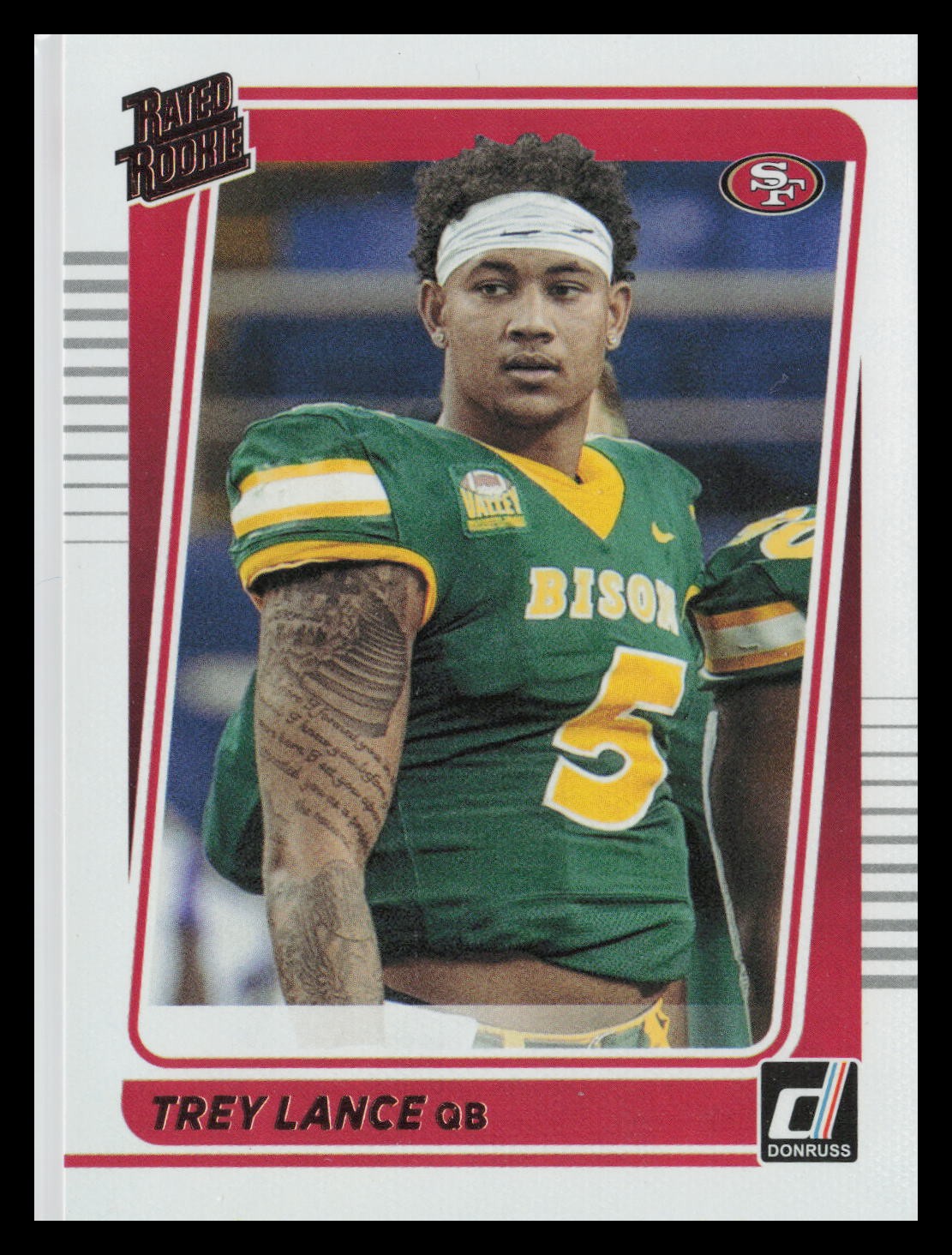 2021 Donruss - Rated Rookies Portrait #254 Trey Lance