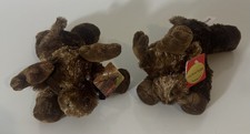 2- Aurora World Moose Mini Flopsie 7-9  Plush Stuffed Soft Animal