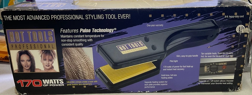 Micro Crimpadora Profesional Hot Tools con 10 Ajustes de Calor Modelo #1197 Foto 2 de 2