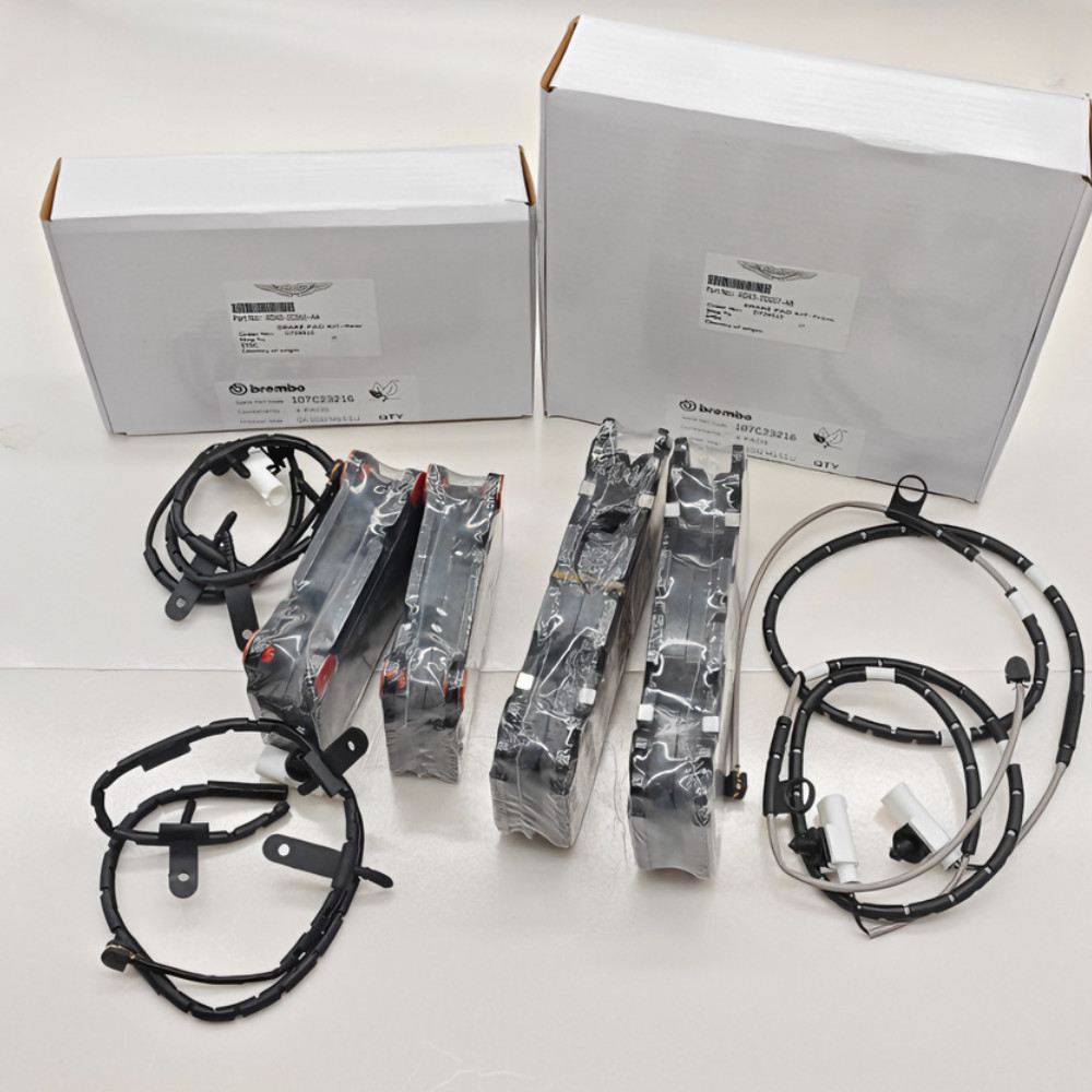 2pcs OEM Front & Rear Brake Pad Kit fit Aston Martin Rapide, + FREE SENSOR