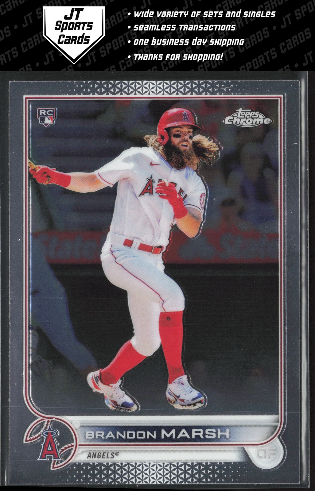 2022 Topps Chrome Brandon Marsh 133 RC | Philadelphia Phillies
