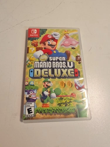 New Super Mario Bros U Deluxe Nintendo Switch CIB Tested Working