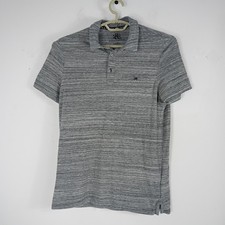 Rock Republic Short Sleeve Polo Shirt Men's Sz M Heather Gray EUC