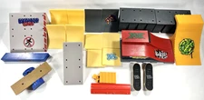 Tech Deck Spin Master Mixed Lot of Skate Park Ramps and Boards with Accessories