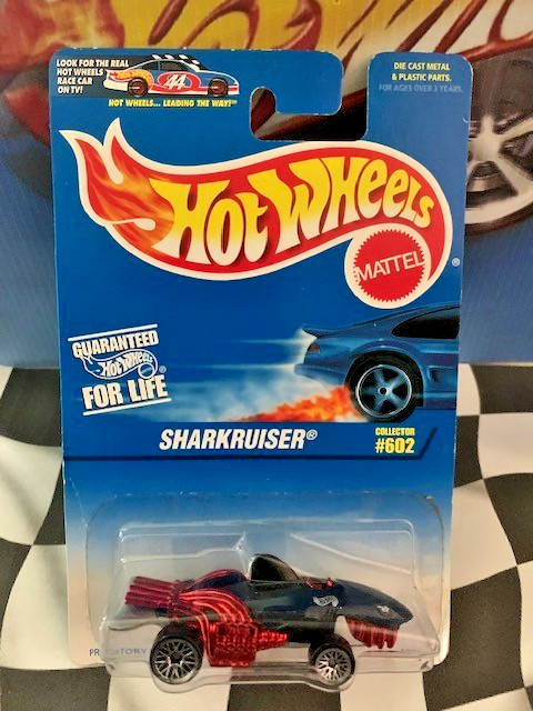 Hot Wheels 1997 Mainline #602 Sharkruiser BLACK LW China Silver Base