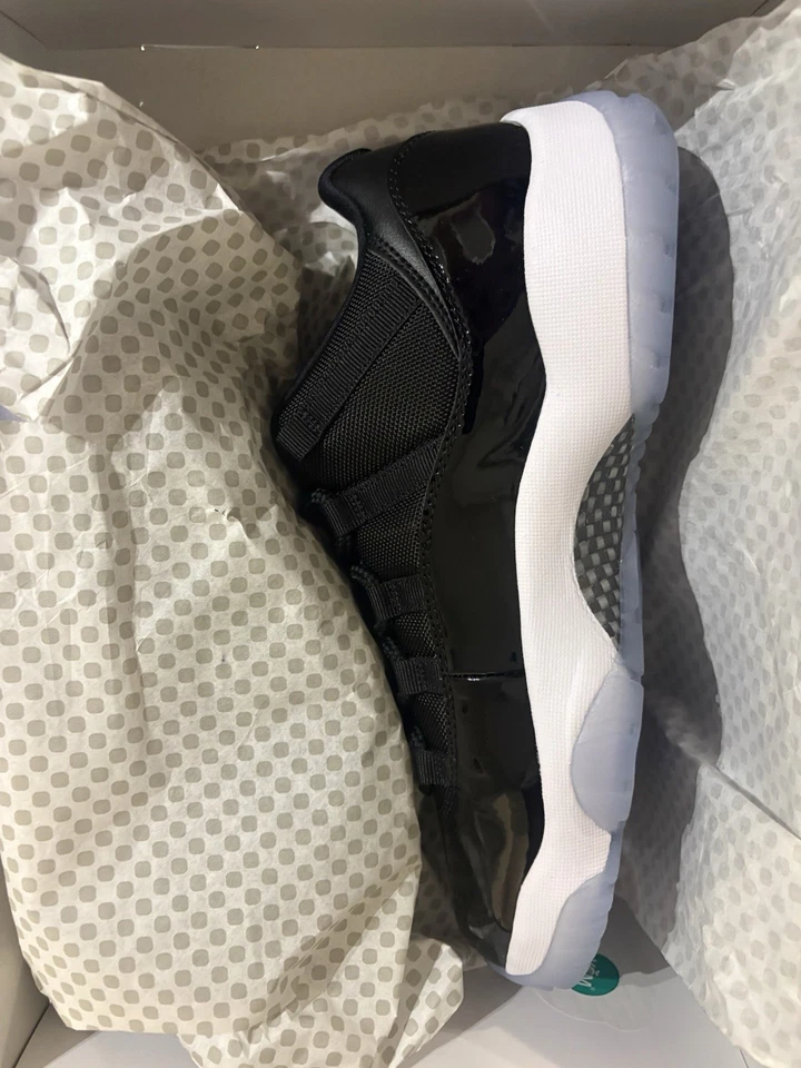 Nike Air Jordan 11 Retro Bajo Para hombres Talla 10 Tenis Space Jam FV5104-004 Negro Foto 4 de 4