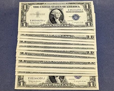 FR. 1618 $1 1935-H Silver Certificate 51pc CONSEC Lot E-J Block Choice CU