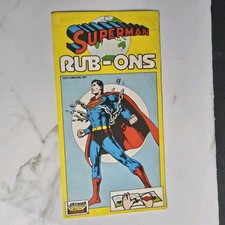 Superman Rub-Ons Letraset Trasferimenti Azione Superman 233 Neal Adams 