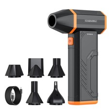Compressed Air Duster,110000RPM Super Power Cordless Electric Air Duster,Rech...