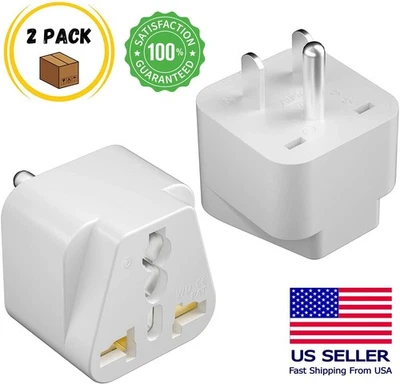 ARITEK 2 Pcs Universal UK US AU EU to American US USA Outlet Plug in Adapter Converter