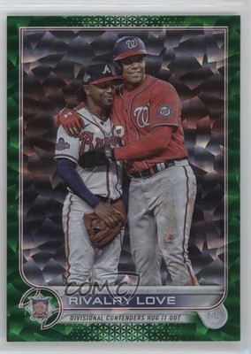 2022 Topps Update Veteran Combos Green Foil 189/499 Juan Soto Ozzie Albies 14ij