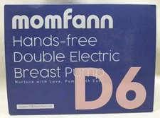 Sealed / New ~MOMFANN Hands-Free Double Electric Breast Pump D6. Free shipping