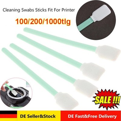 DE 100/1000x Reinigungsstäbchen Reinigungstupfer Für HP Epson Fuji Mimaki Roland