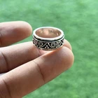 Handmade 925Sterling Silver Celtic Spinner Ring Unisex Silver Jewelry Size R 240