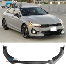 Fits 21-24 Kia K5 GT-Line RD Style PP Front Lip Chin Splitter Matte Black 4PC