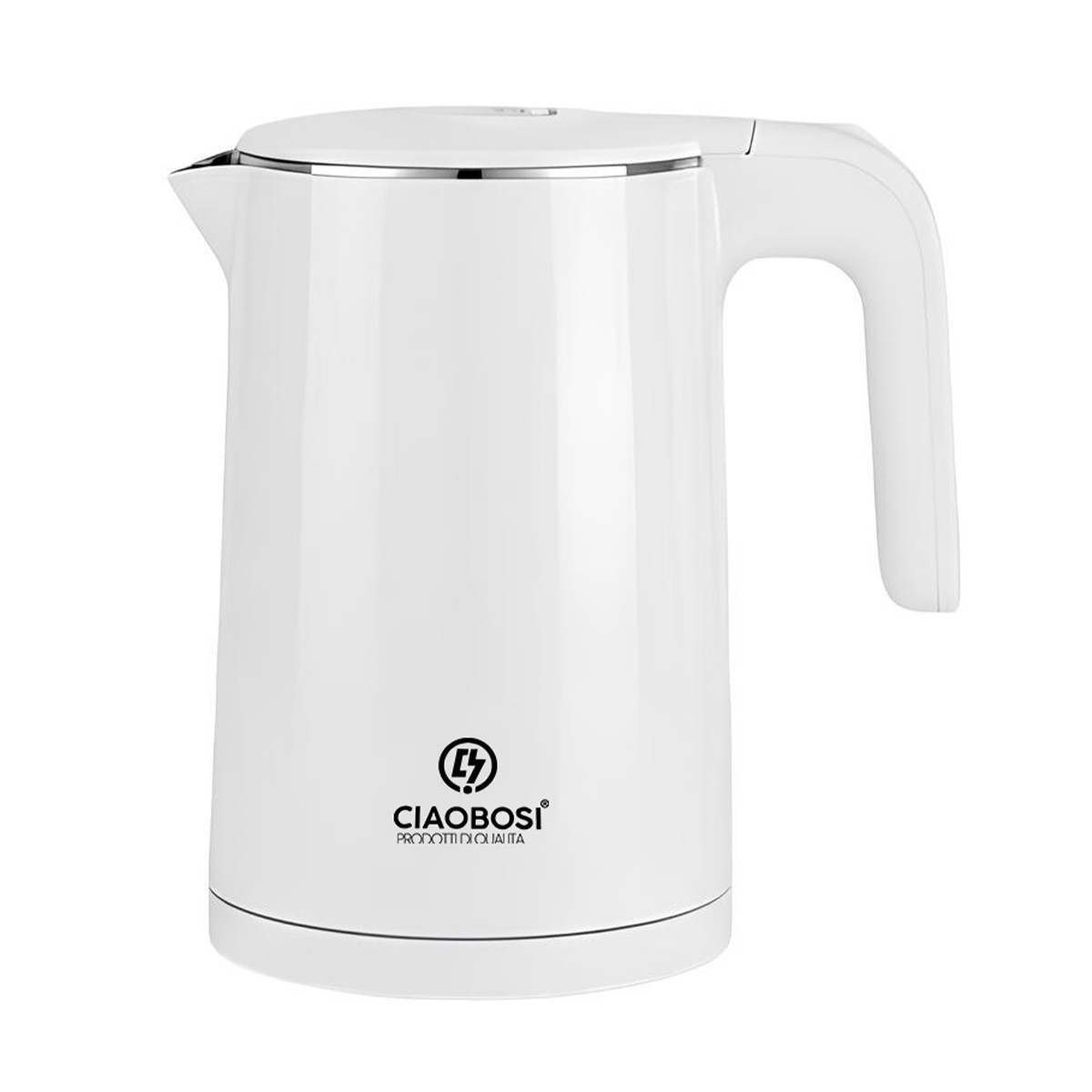 Bouilloire électrique blanche petit modèle 0.9 litre et chauffe eau rapide 1500W