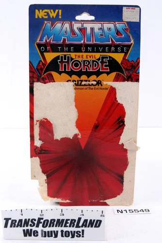 Grizzlor (lighter brown) Package Basics Vintage Original Heman MOTU