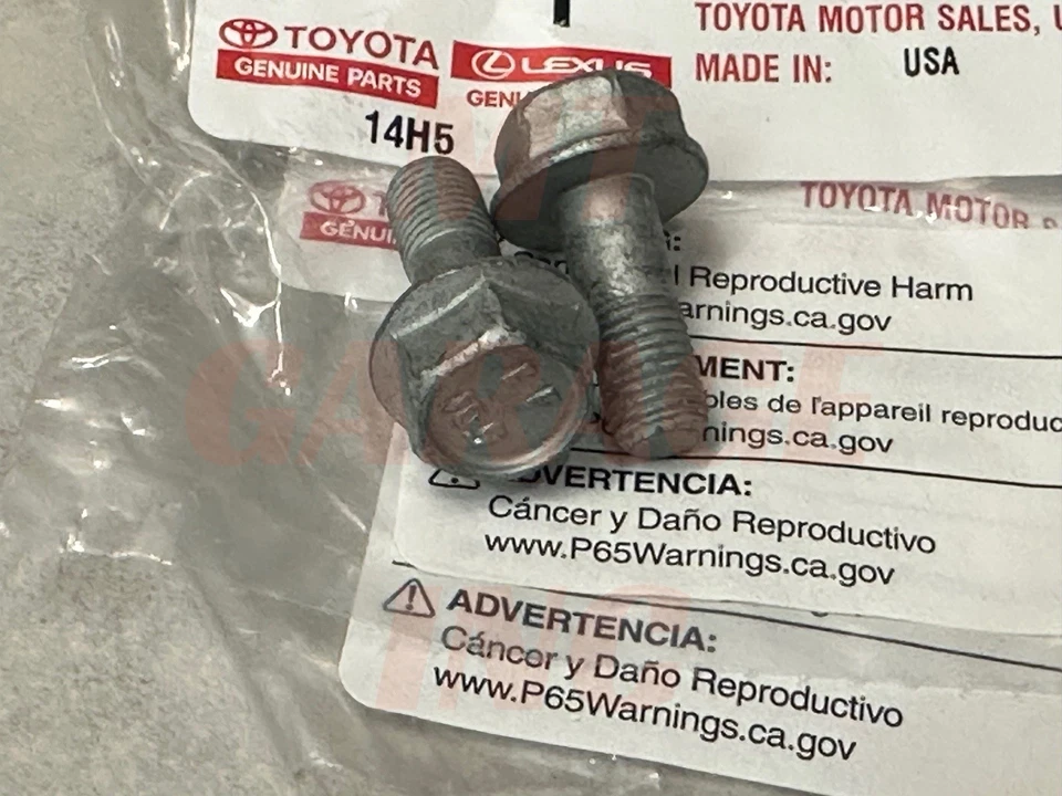 Пара болтов от переднего суппорта до кронштейна 14 мм для Lexus ES300 1997-1998 годов выпуска от оригинального производителя 2x - Изображение 2 из 4