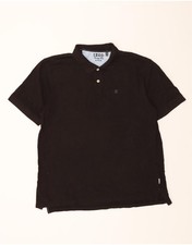 IZOD Mens Heritage Polo Shirt XL Black CC03