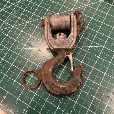Lineman Little Mule Hook and Latch Bottom Block 1/2'' Assembly w/ Hot Stick Ring