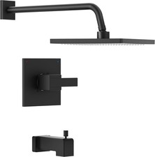 Matte Black Shower Trim Kit, Replacement for Delta 14 Series Faucet 10-Inch