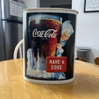 Coca Cola Tin Waste Basket Have A Coke Vintage