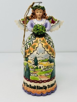 Jim Shore May The Road Rise Up To Meet You Irish Celtic Angel 10'' Figurine