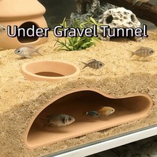 Multifunctional Aquarium Decoration Tunnel Caves Single Hole Fish Tank Decor