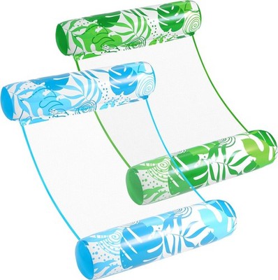 Sloosh 2 Packungen Hängematte Pool Floats Erwachsene, 4 in 1 Mehrzweck Aufbla...