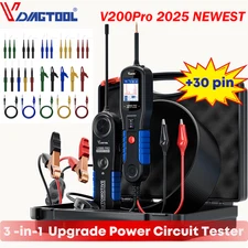 VDIAGTOOL V200Pro Automotive Power Circuit Probe Tester 30PCS Back Probe Kit 12V