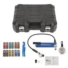 Hydraulic A/C Hose Crimper with 7 Dies Handheld Hydraulic Hose Crimping Tool