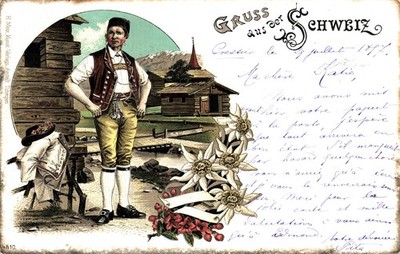 SWITZERLAND, SWITZERLAND, SWITZERLAND - Gruss aus - Litho - VG + 1897 - #252