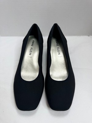 NEW Anne Klein Winner Women's Black Wedge Pumps Size 7.5 M Memory Foam NIB