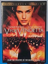 V For Vendetta DVD 2005 Former Blockbuster Rental Natalie Portman Sci- Fi