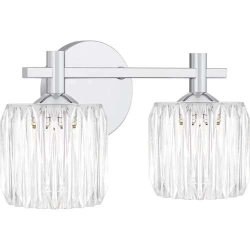 Quoizel SPD8614 Spade 2 Light 14"W Vanity Light - Chrome - Picture 11 of 12